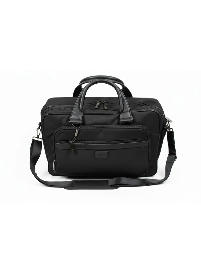 ديفيد جونز حقيبة كمبيوتر محمول رجالية من ديفيد جونز، أنيقة ومتينة للاستخدام اليومي | اللون: أسود (932207)